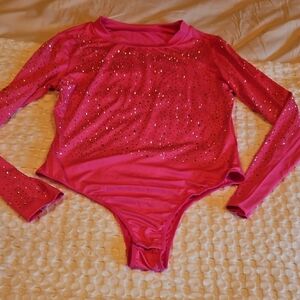 Amazon Pink Long Sleeve Bodysuit